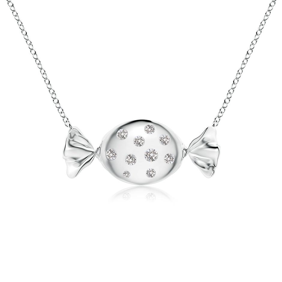 1.8mm IJI1I2 Sweet Treats Diamond Candy Pendant in White Gold 