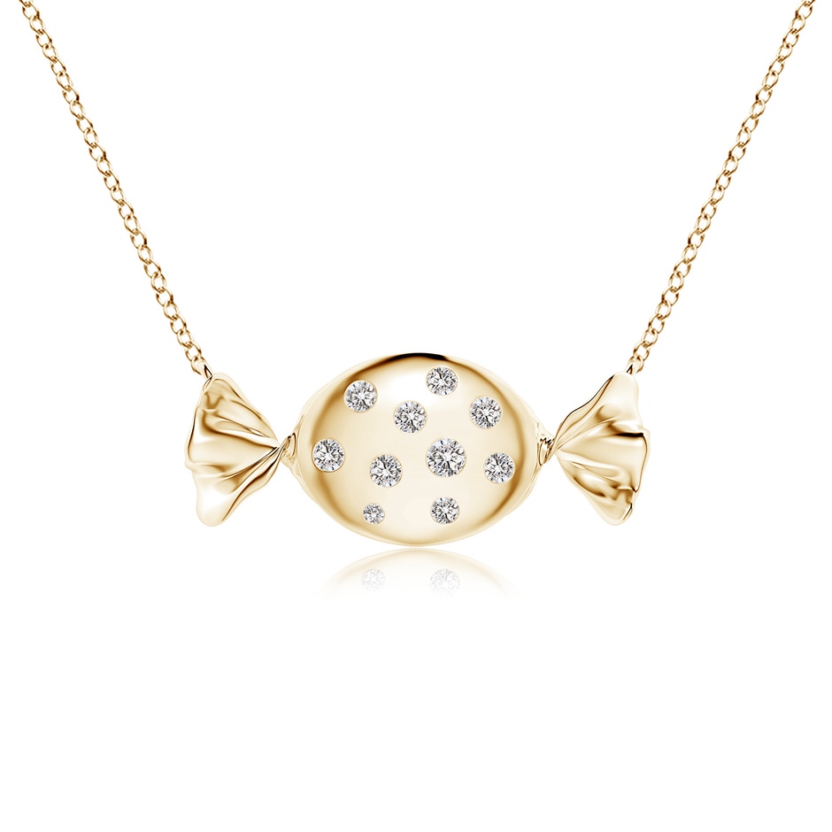 1.8mm IJI1I2 Sweet Treats Diamond Candy Pendant in Yellow Gold 