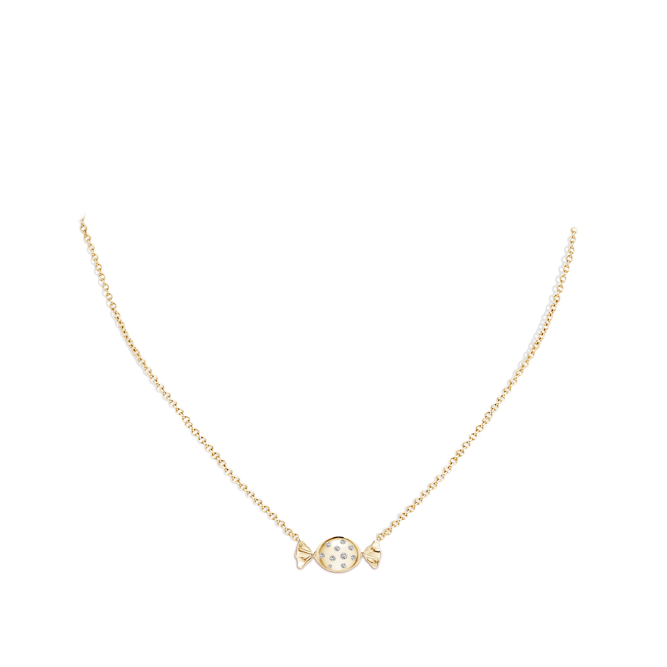 1.8mm IJI1I2 Sweet Treats Diamond Candy Pendant in Yellow Gold pen