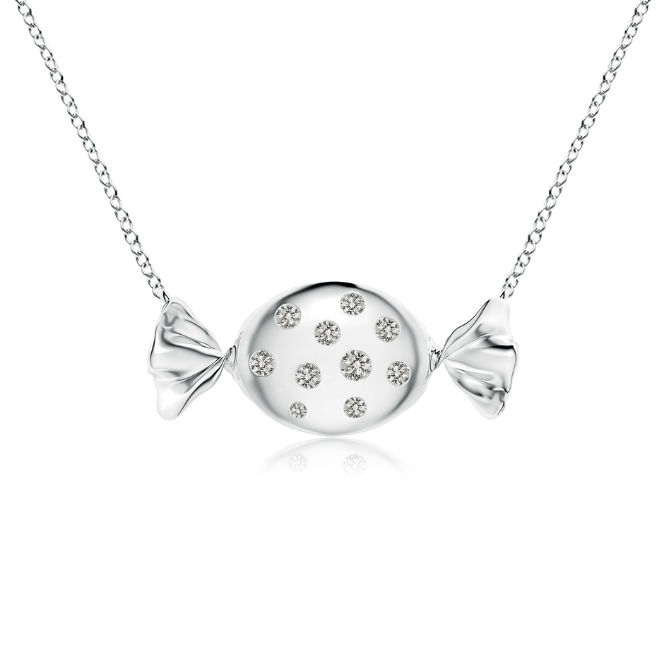 1.8mm KI3 Sweet Treats Diamond Candy Pendant in White Gold 