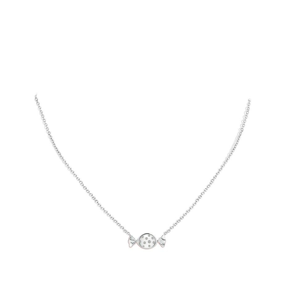 1.8mm KI3 Sweet Treats Diamond Candy Pendant in White Gold pen
