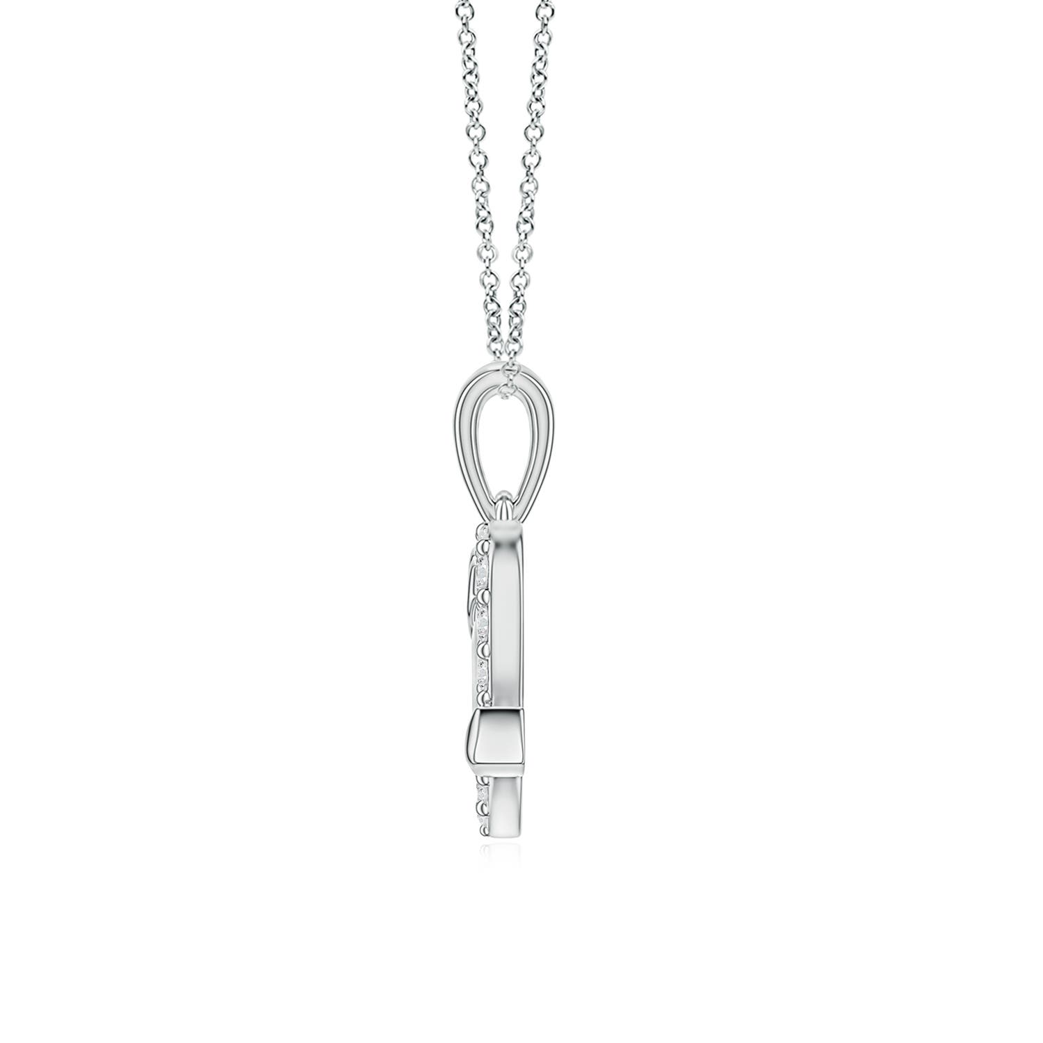 1.2mm HSI2 Diamond Heart and Arrow Pendant in P950 Platinum
