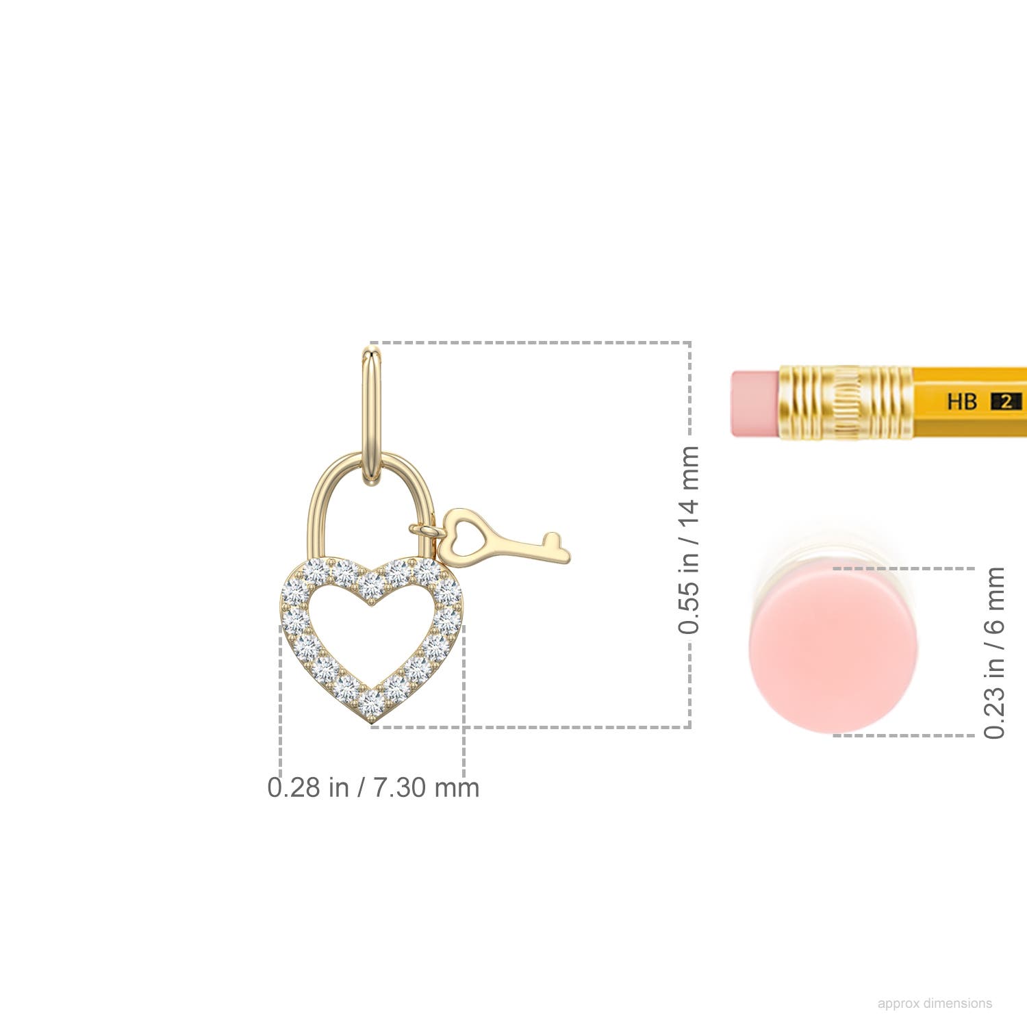 0.9mm GVS2 Interlocking Diamond Twin Heart Necklace in 18K Yellow Gold