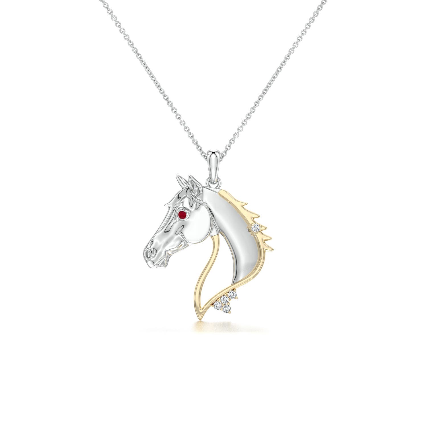 Equestria Warmblood Horse Head Pendant