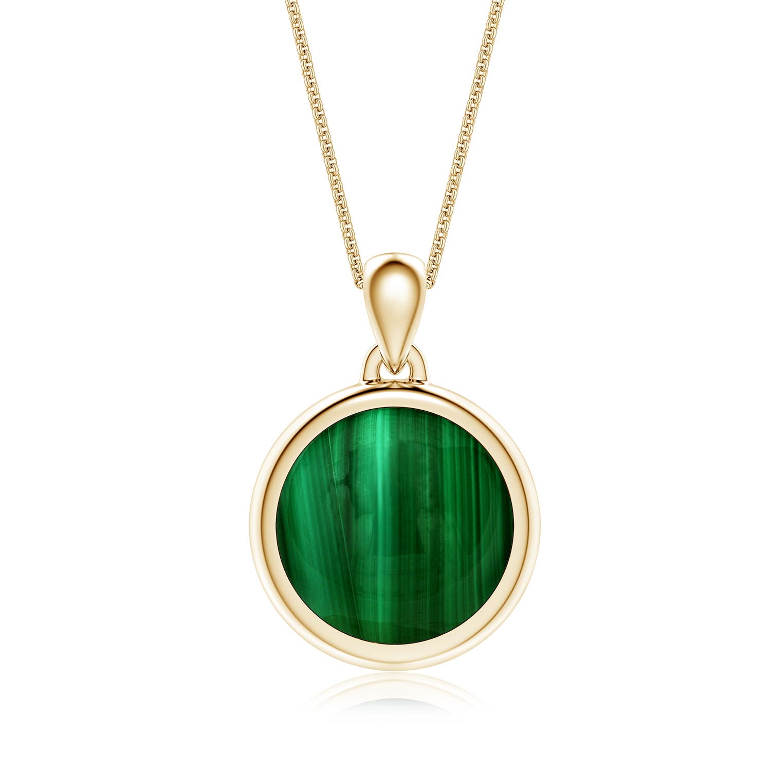 amulet Malachite necklace 4mm×40cm MALACHITE AMULET II necklace – Mazza Boutique