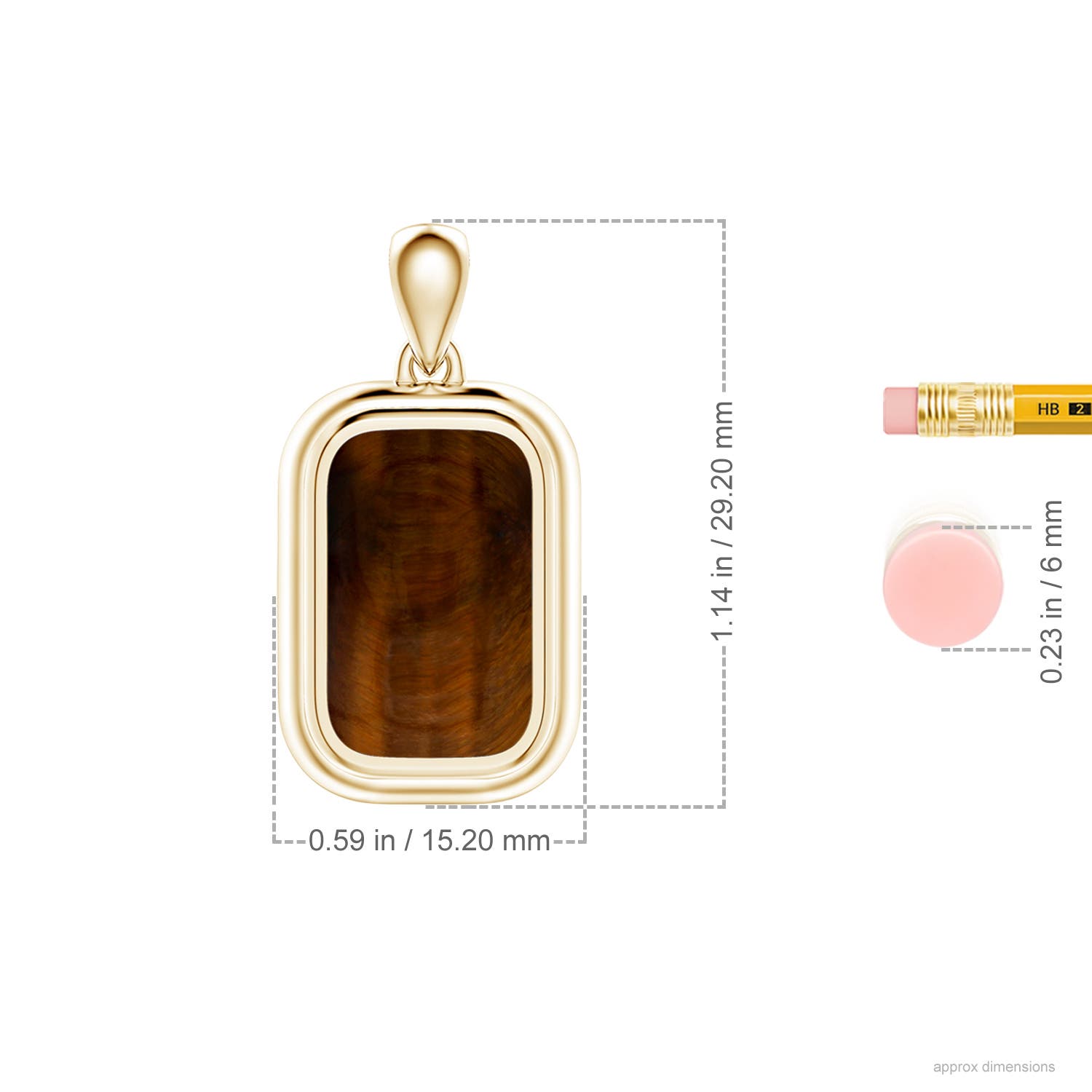 アクセサリー TOMWOOD* Cushon Pendant Tiger Eye Cushion Pendant