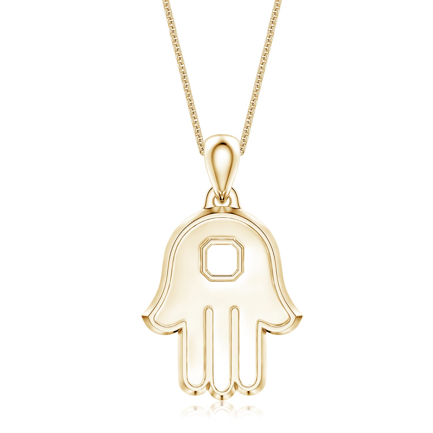 Men's Hamsa Pendant in Yellow Gold
