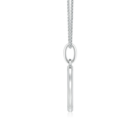 1.8mm GVS2 Pavé-Set Diamond Men’s Allah Pendant in White Gold