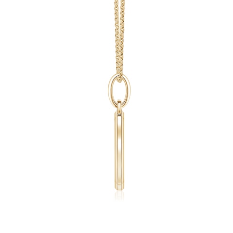 1.8mm HSI2 Pavé-Set Diamond Men’s Allah Pendant in Yellow Gold