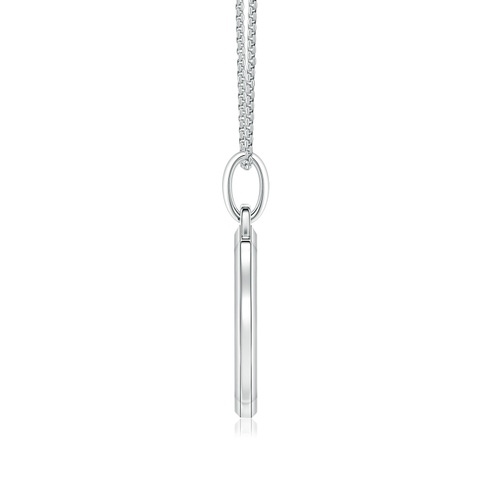 2.1mm HSI2 Pavé-Set Diamond Men’s Allah Pendant in White Gold