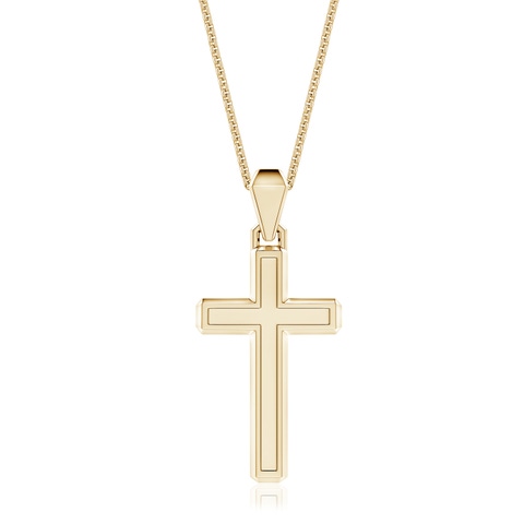 Men's Cross Pendant in Yellow Gold