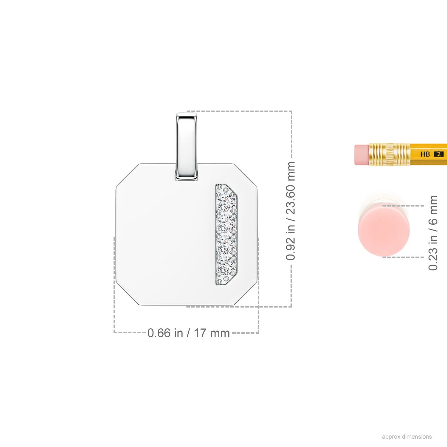 2.2mm HSI2 SPM0161D-WG-HSI2-2.2 in White Gold - ruler