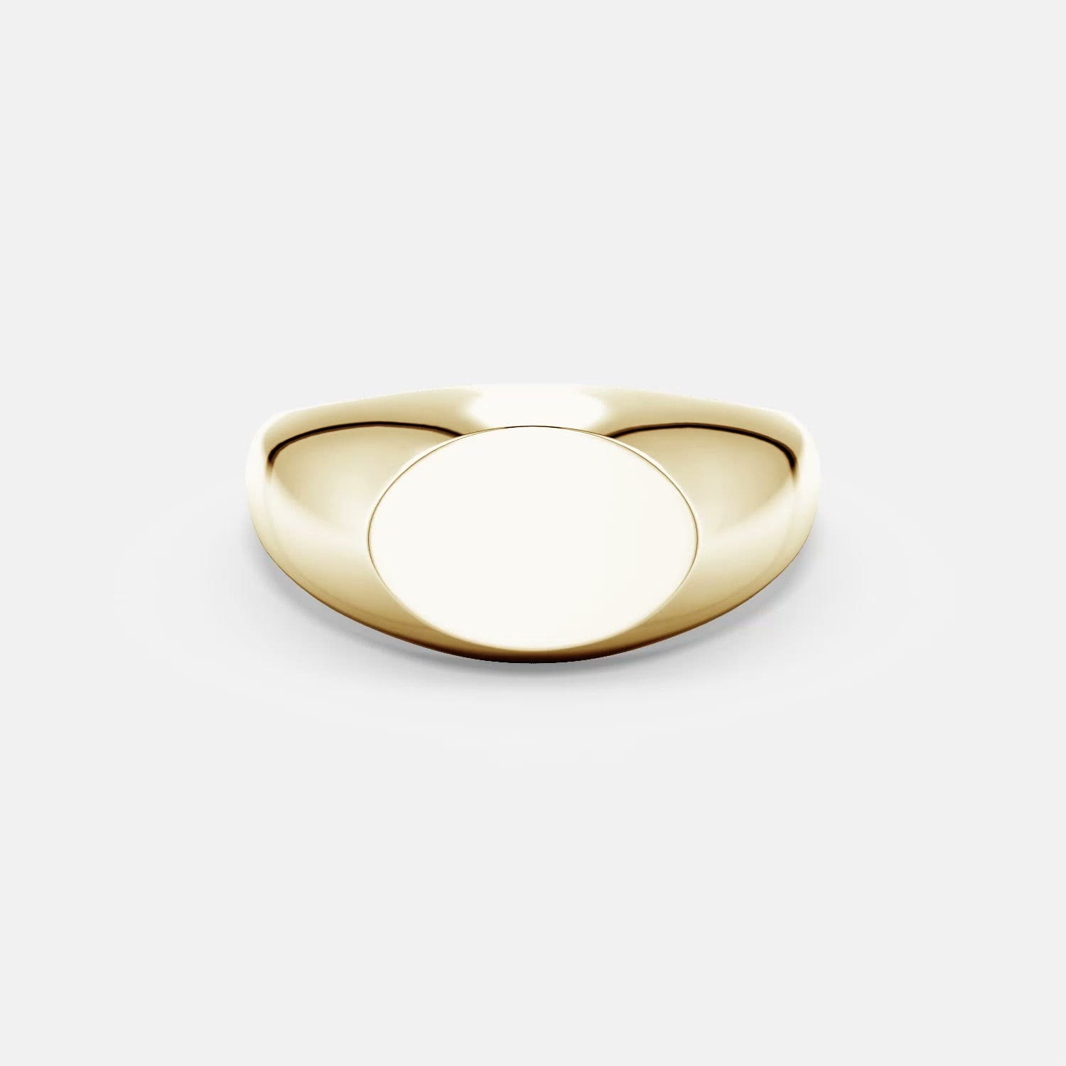 Oval Men's Signet Ring