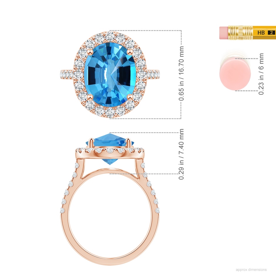 12.00x9.92x6.20mm AAAA FC_SR1066SBTD_H-RG-AAAA-12.00x9.92x6.20 in Rose Gold ruler