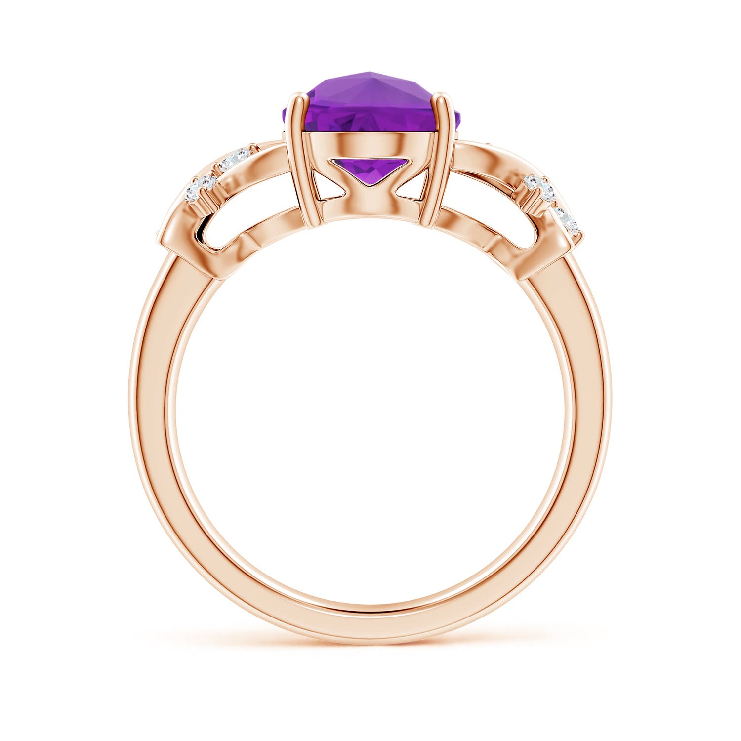 AAAA - Amethyst / 2.38 CT / 14 KT Rose Gold