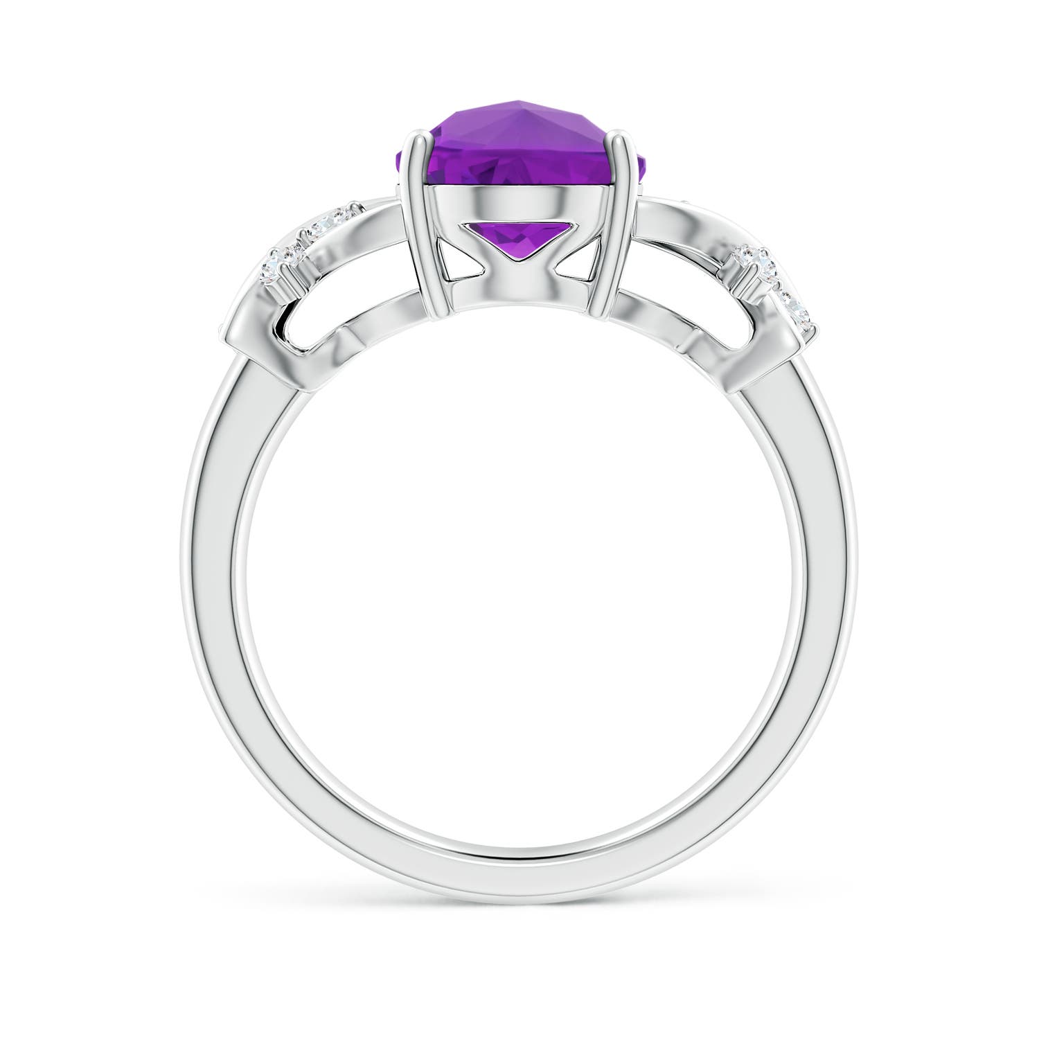 AAAA - Amethyst / 2.38 CT / 14 KT White Gold