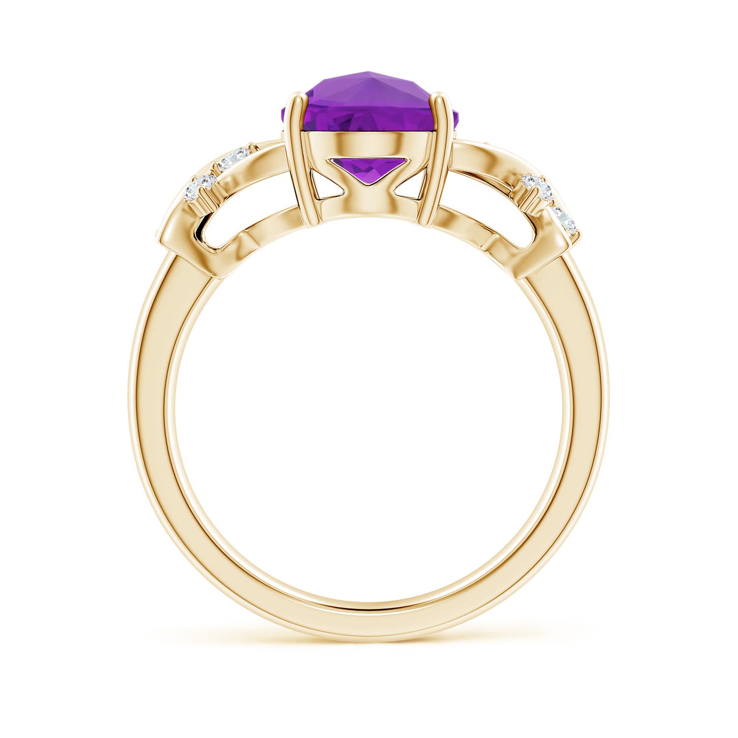 AAAA - Amethyst / 2.38 CT / 14 KT Yellow Gold