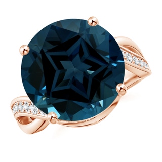 Round AAAA London Blue Topaz