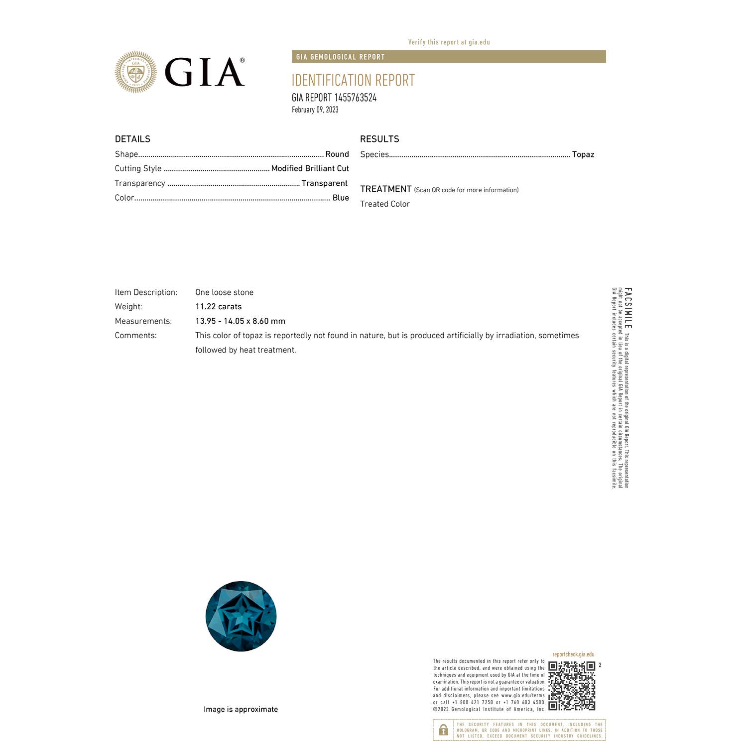 FC_SR1437LBTD_H GIA_Certificate - certificate