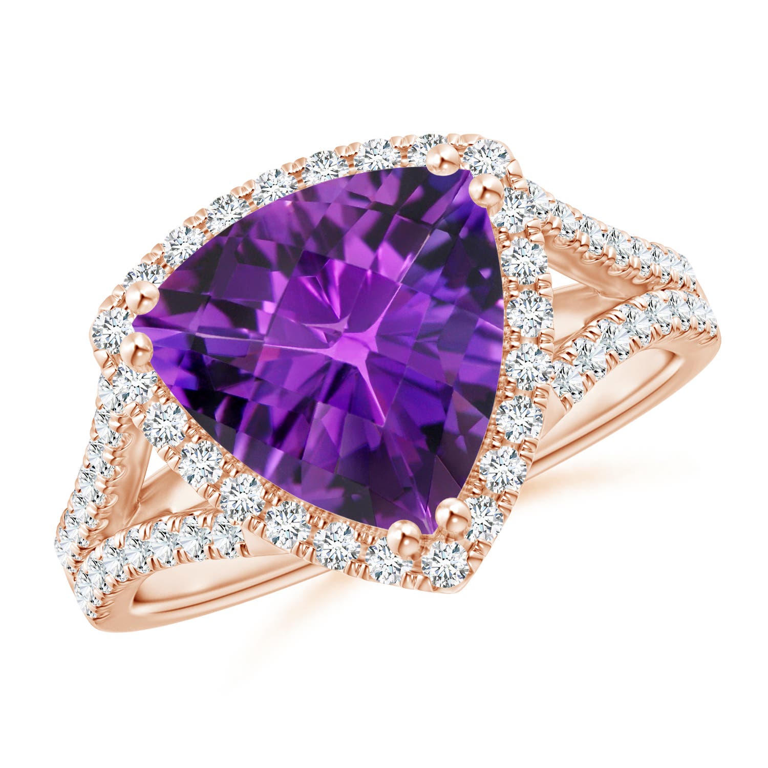 AAAA - Amethyst / 3.06 CT / 14 KT Rose Gold