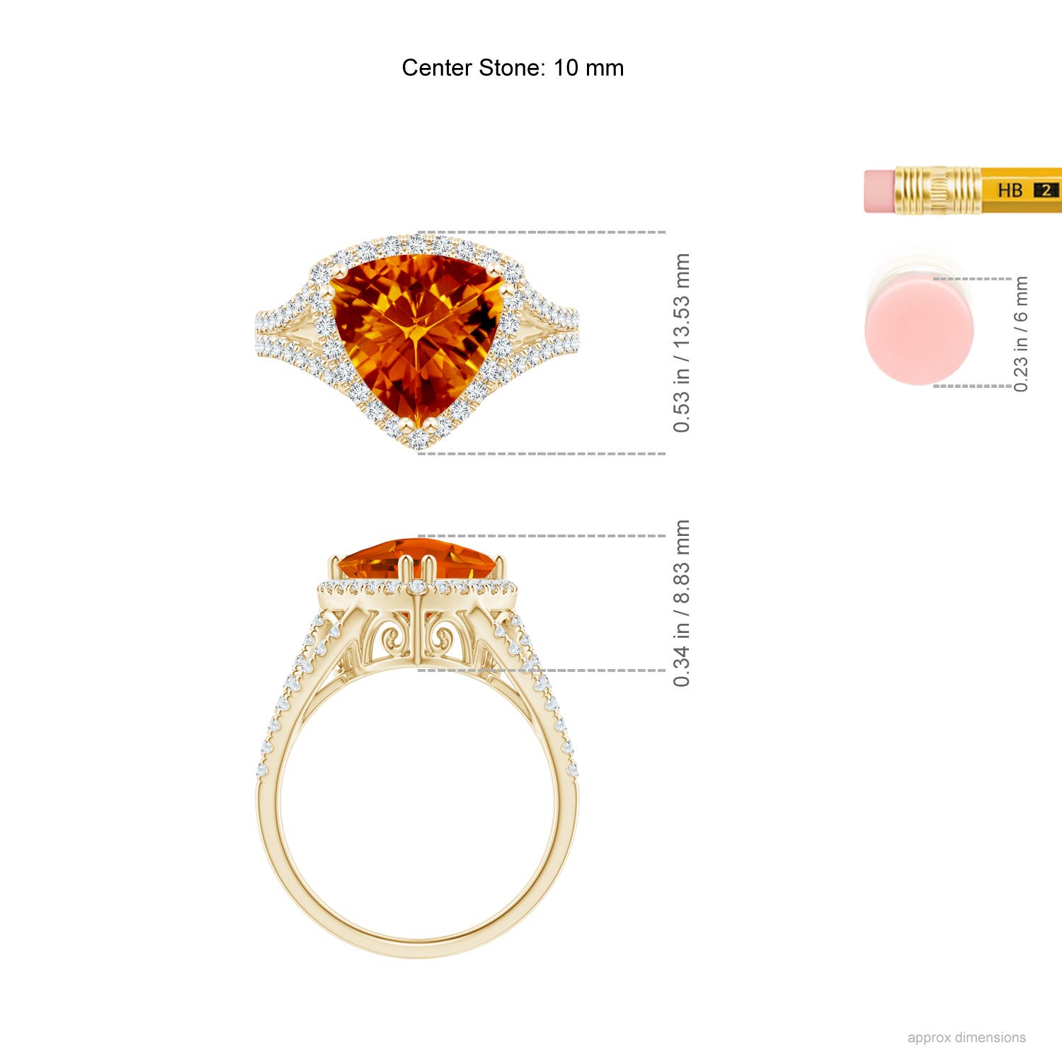 AAAA - Citrine / 3.06 CT / 14 KT Yellow Gold