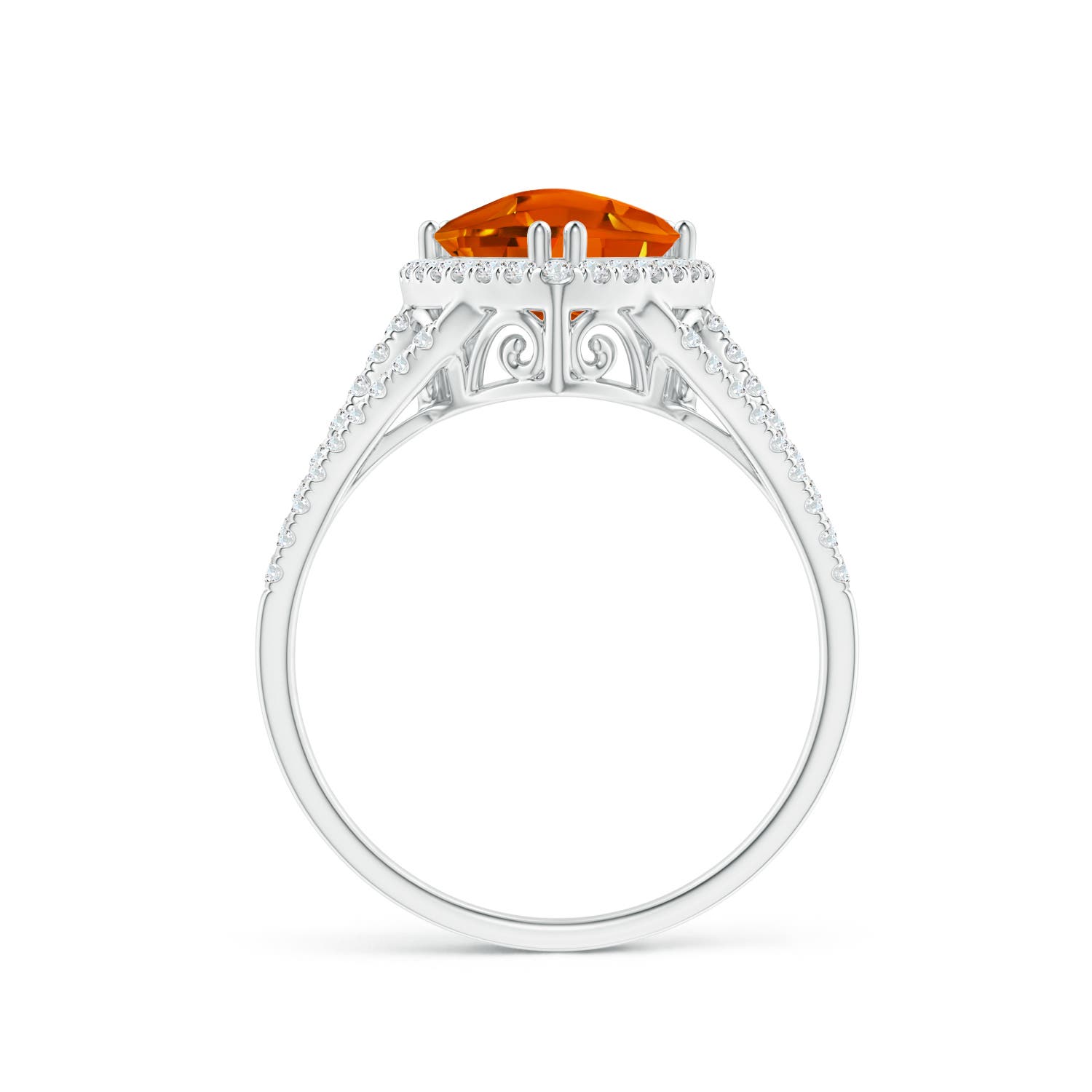 AAAA - Citrine / 1.49 CT / 14 KT White Gold