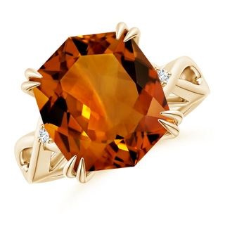 Cushion Rectangular AAAA Citrine