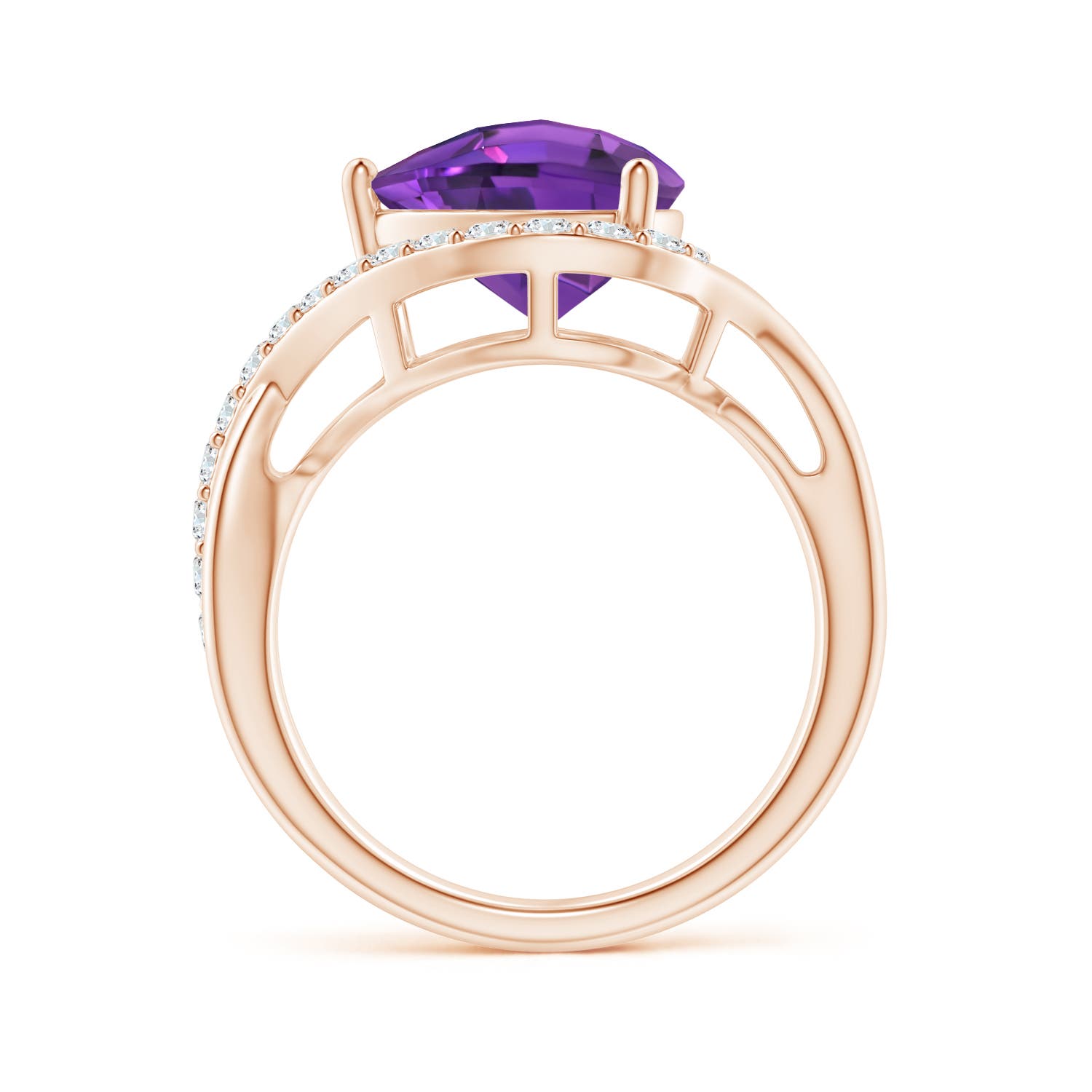 AAAA - Amethyst / 2.84 CT / 14 KT Rose Gold