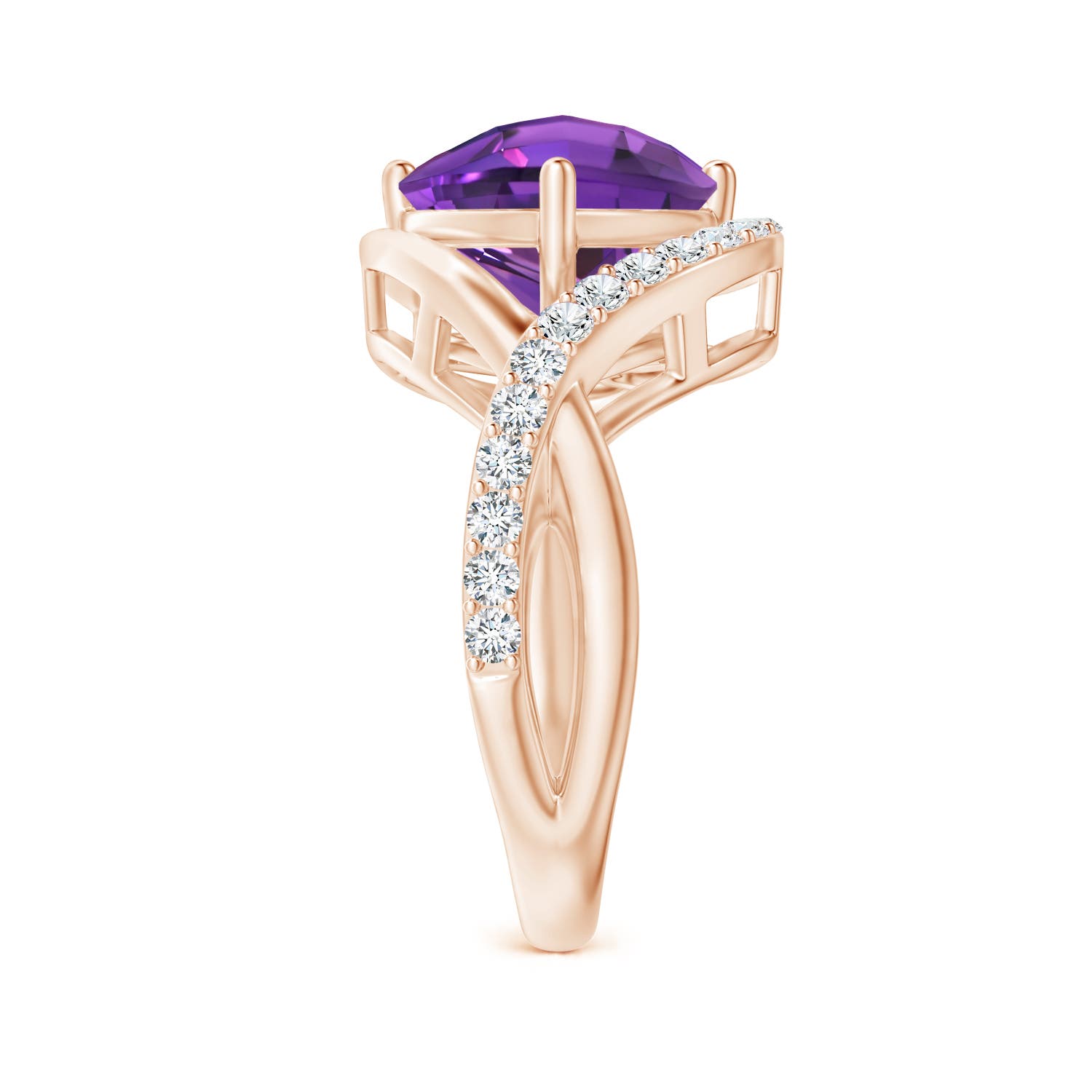 AAAA - Amethyst / 2.84 CT / 14 KT Rose Gold