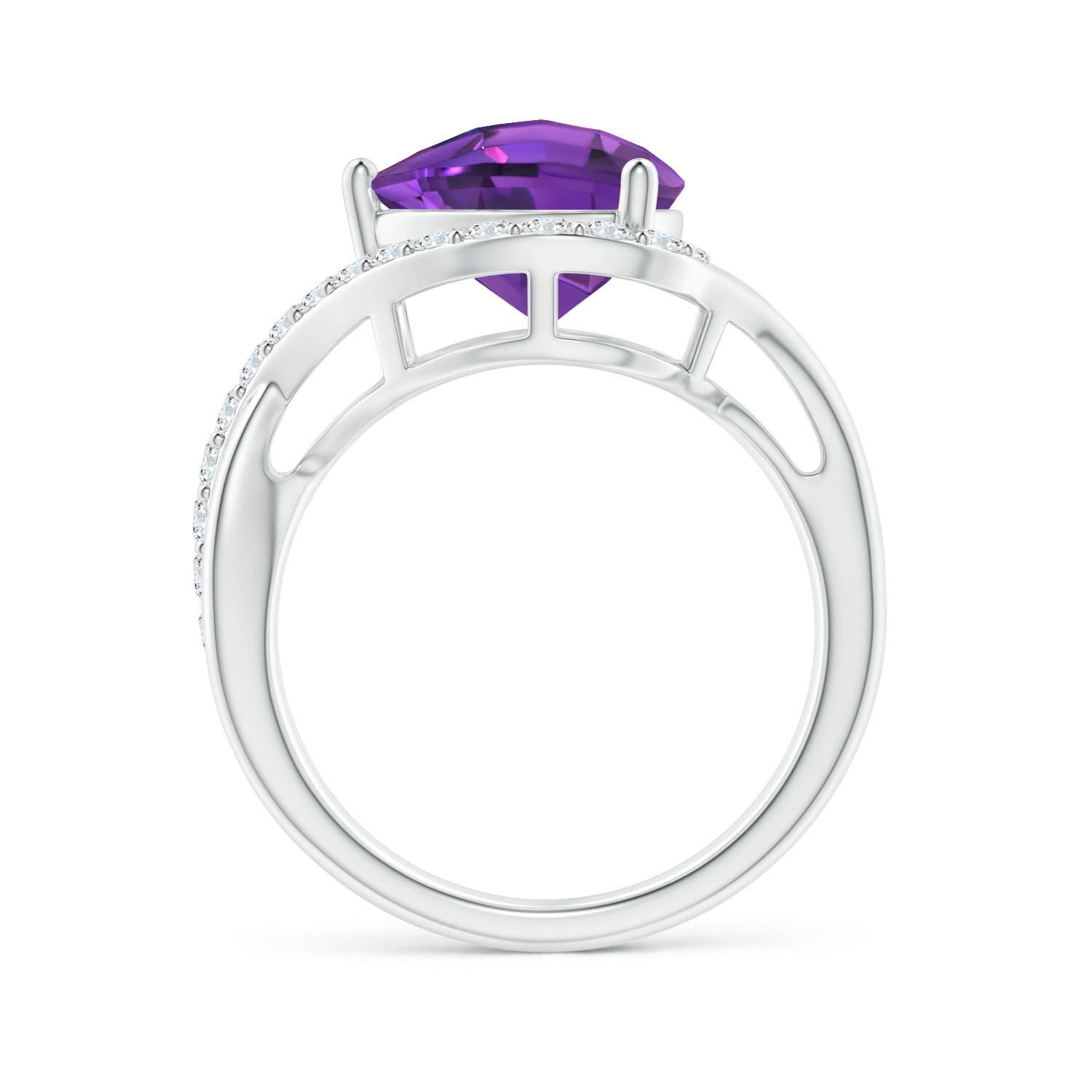 AAAA - Amethyst / 2.84 CT / 14 KT White Gold