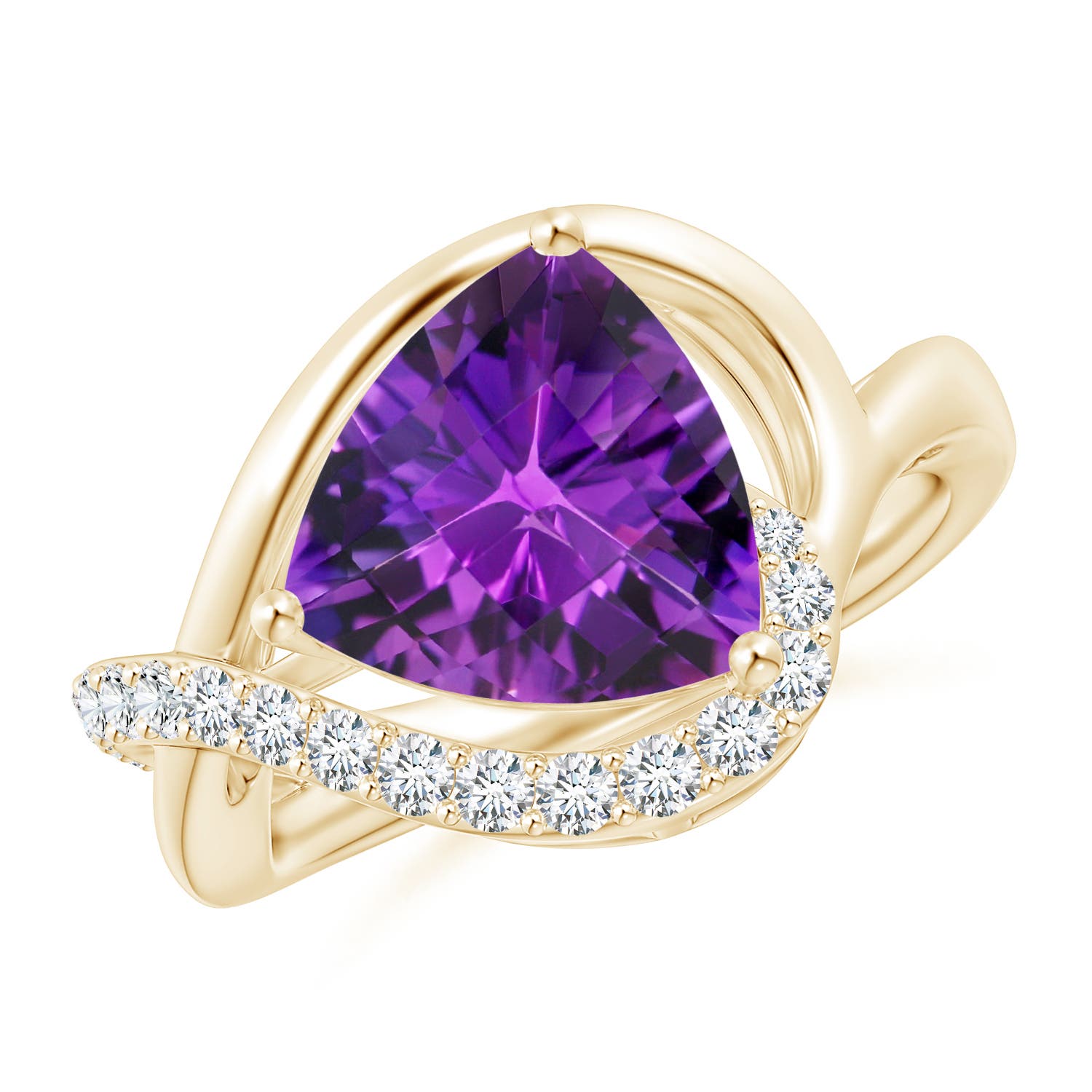 AAAA - Amethyst / 2.84 CT / 14 KT Yellow Gold