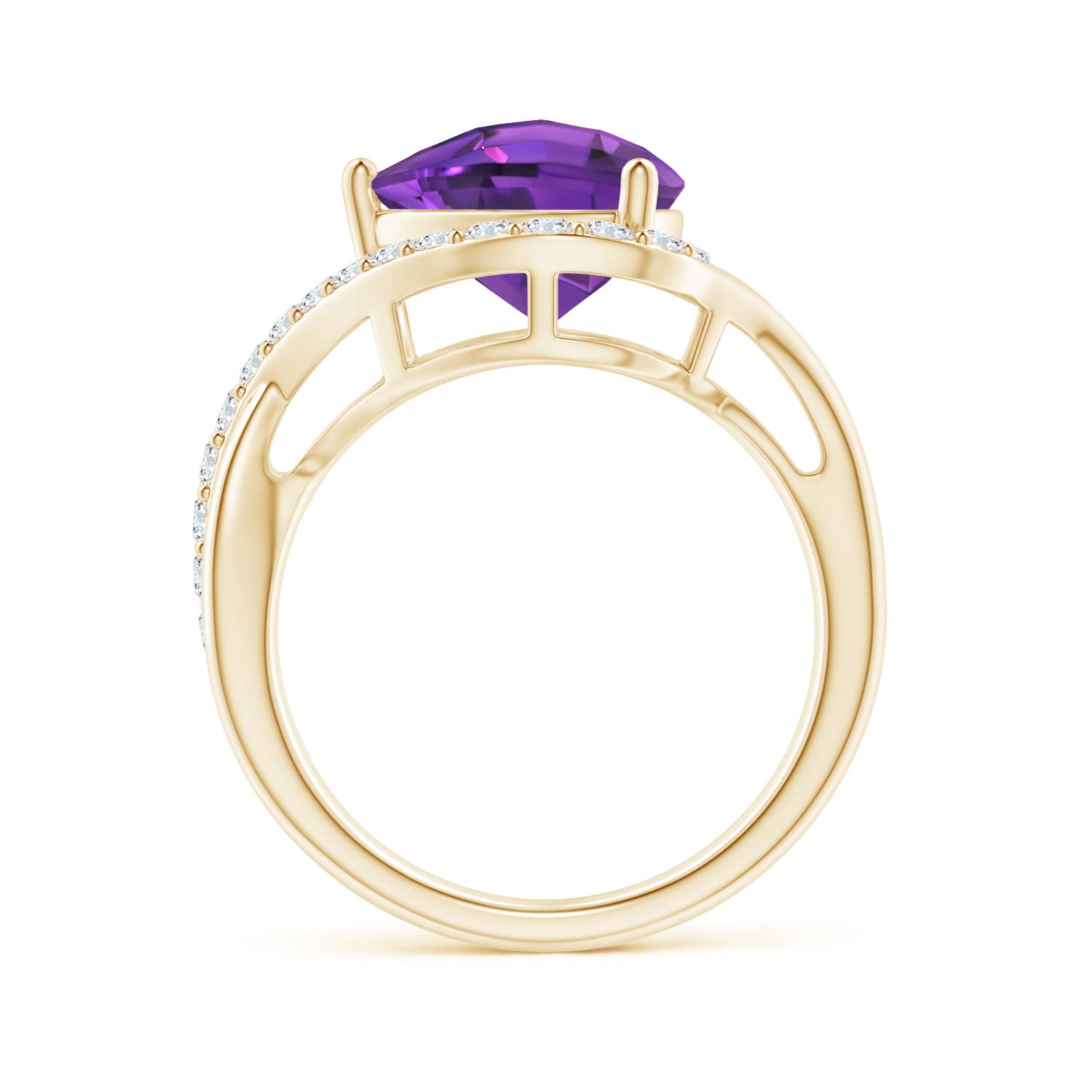 AAAA - Amethyst / 2.84 CT / 14 KT Yellow Gold