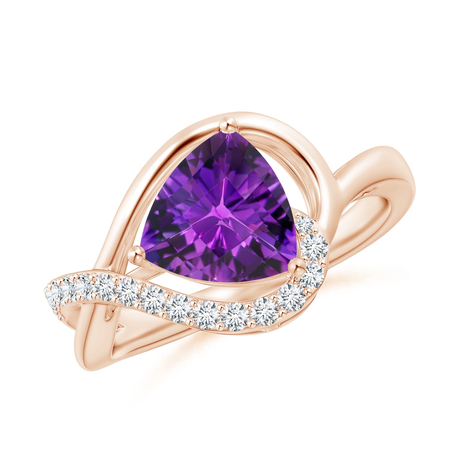 AAAA - Amethyst / 1.41 CT / 14 KT Rose Gold