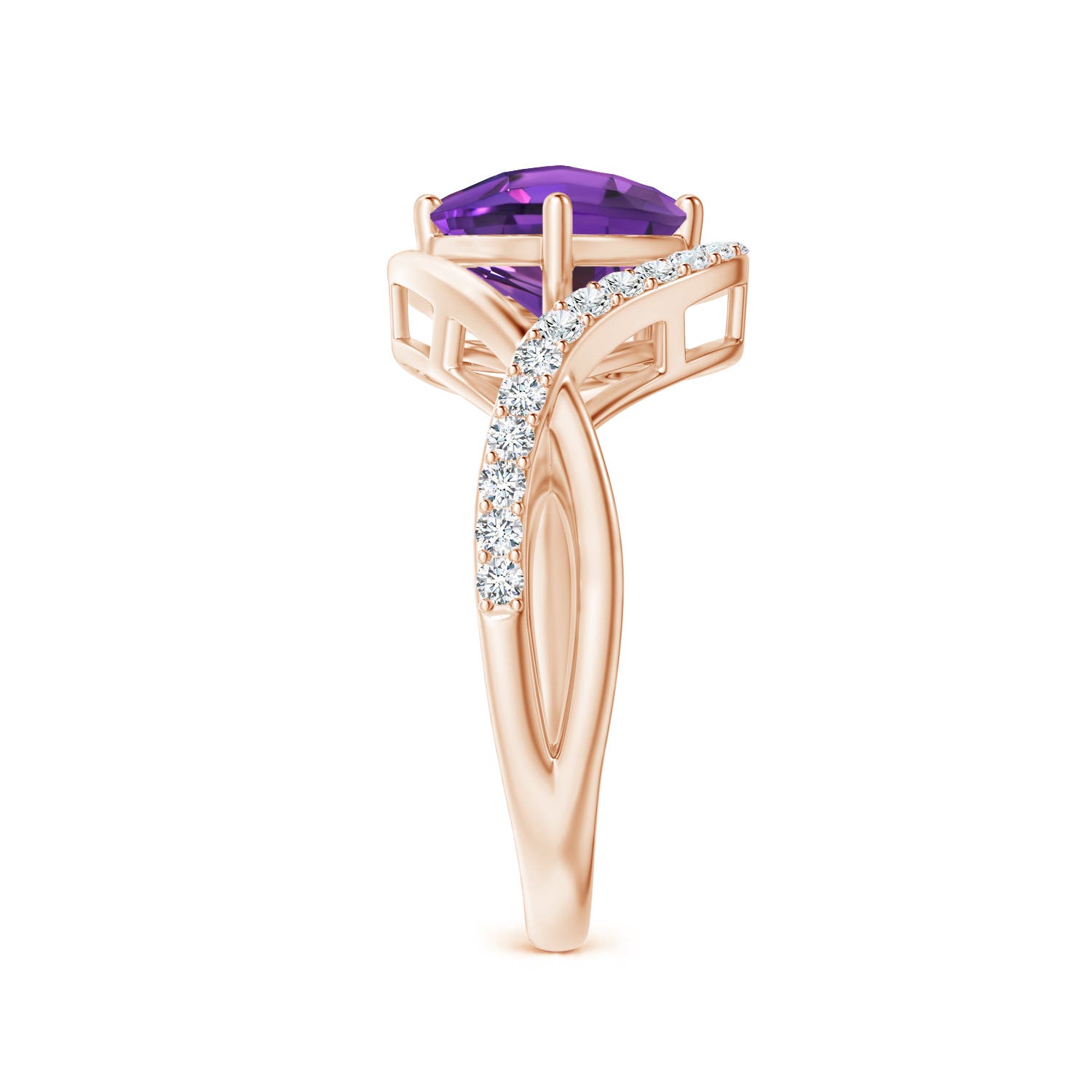 AAAA - Amethyst / 1.41 CT / 14 KT Rose Gold