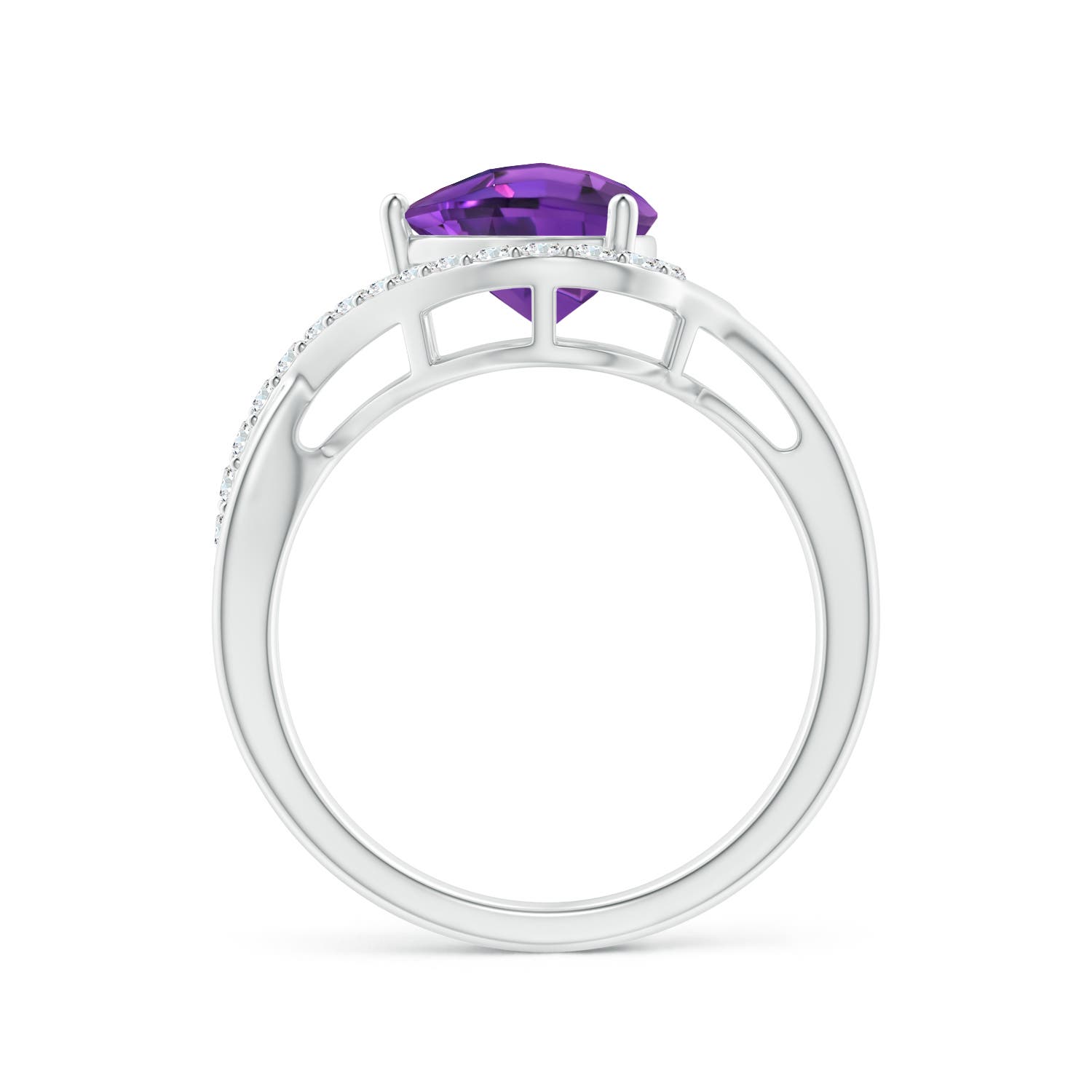 AAAA - Amethyst / 1.41 CT / 14 KT White Gold