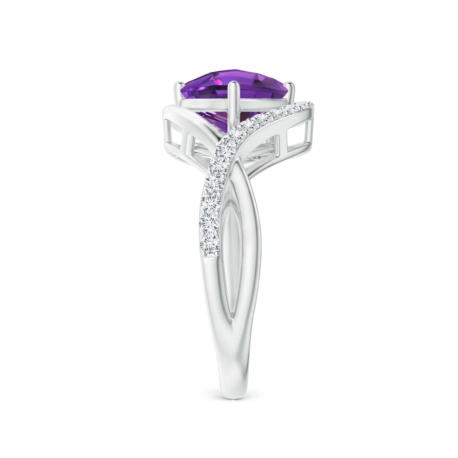 AAAA - Amethyst / 1.41 CT / 14 KT White Gold