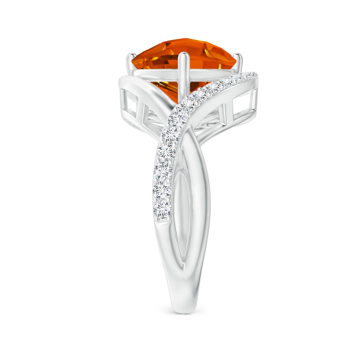 AAAA - Citrine / 2.84 CT / 14 KT White Gold