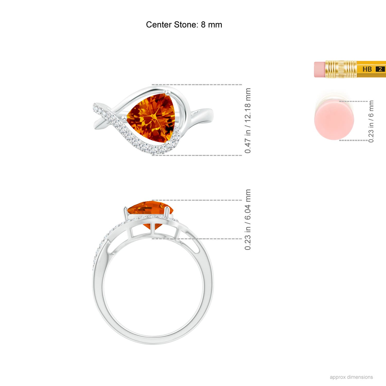 AAAA - Citrine / 1.41 CT / 14 KT White Gold