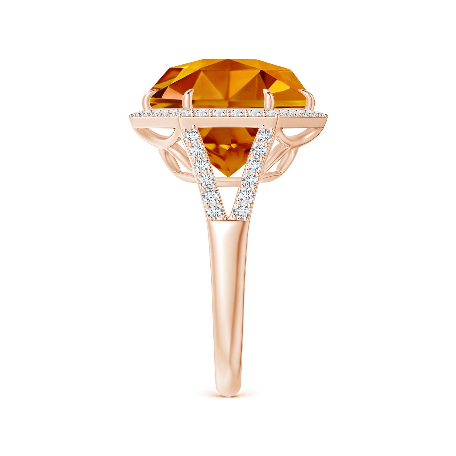 AAAA - Citrine / 10.6 CT / 14 KT Rose Gold