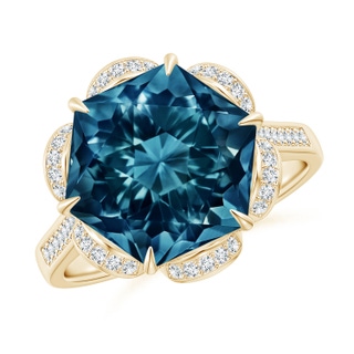 Hexagon AAAA London Blue Topaz