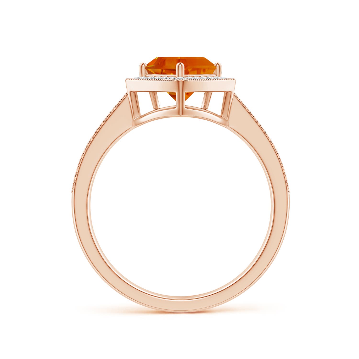 AAAA - Citrine / 3.79 CT / 14 KT Rose Gold