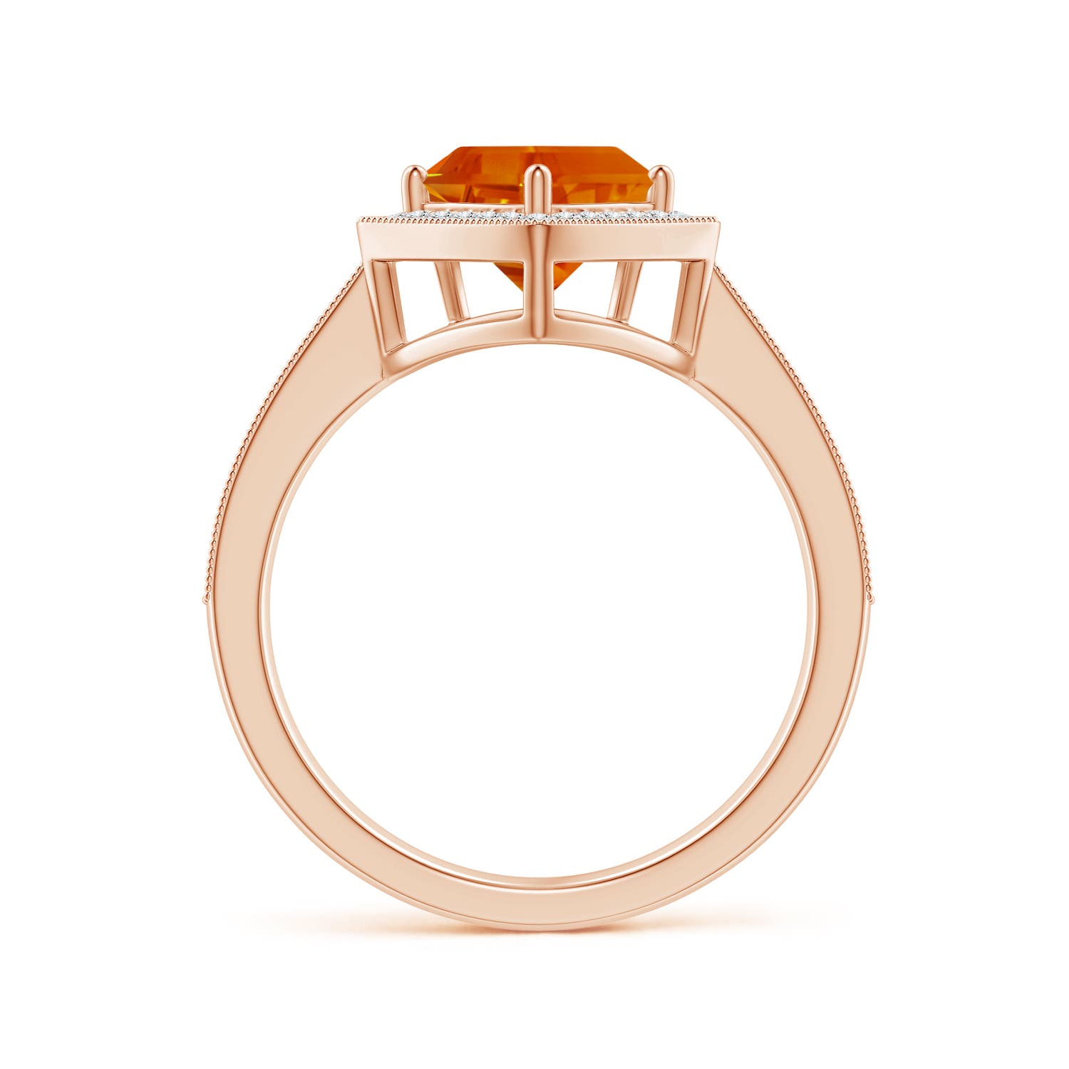 AAAA - Citrine / 4.83 CT / 14 KT Rose Gold