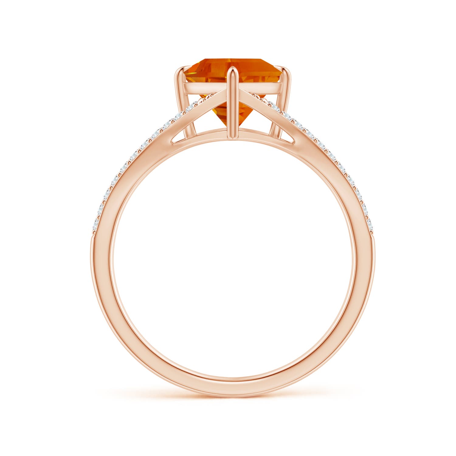 AAAA - Citrine / 4.77 CT / 14 KT Rose Gold