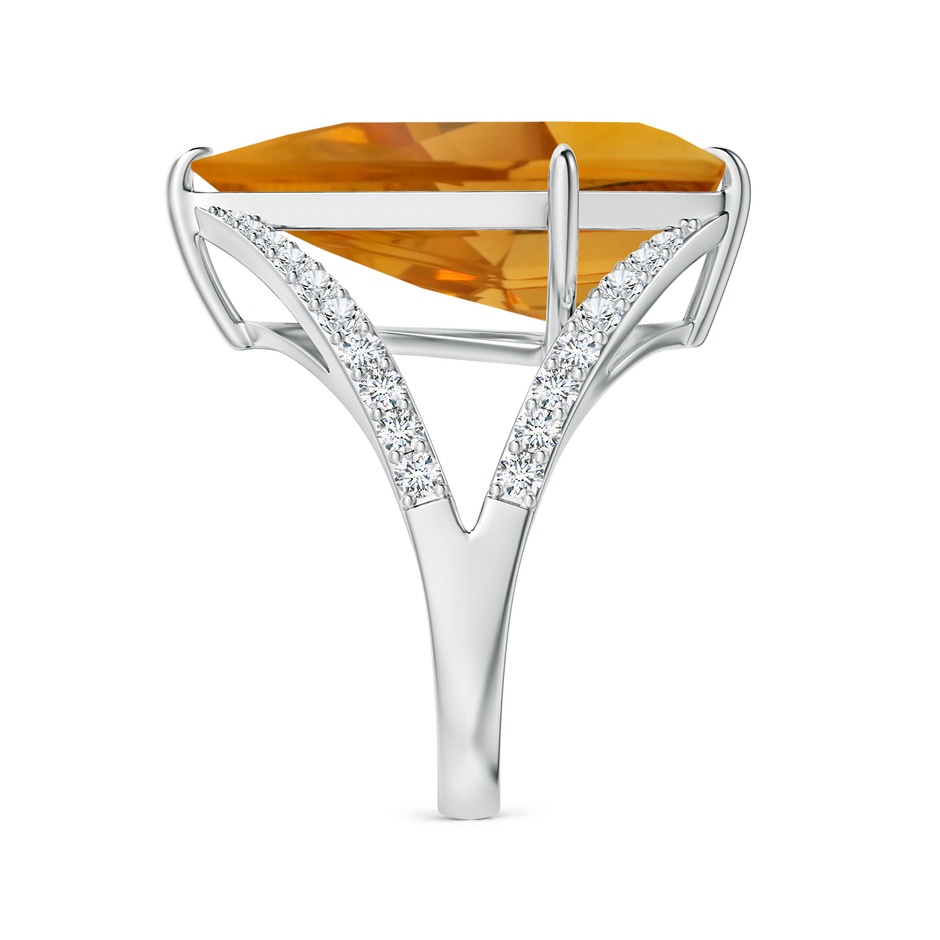 22.23x13.83x8.02mm AAAA GIA Certified Kite-Shaped Step-Cut Citrine Halo Split Shank Ring in White Gold side 499