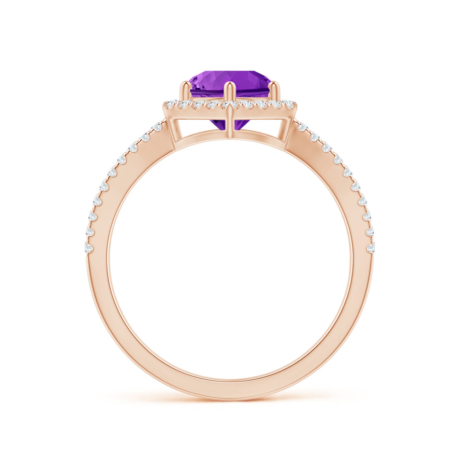 AAAA - Amethyst / 1.34 CT / 14 KT Rose Gold