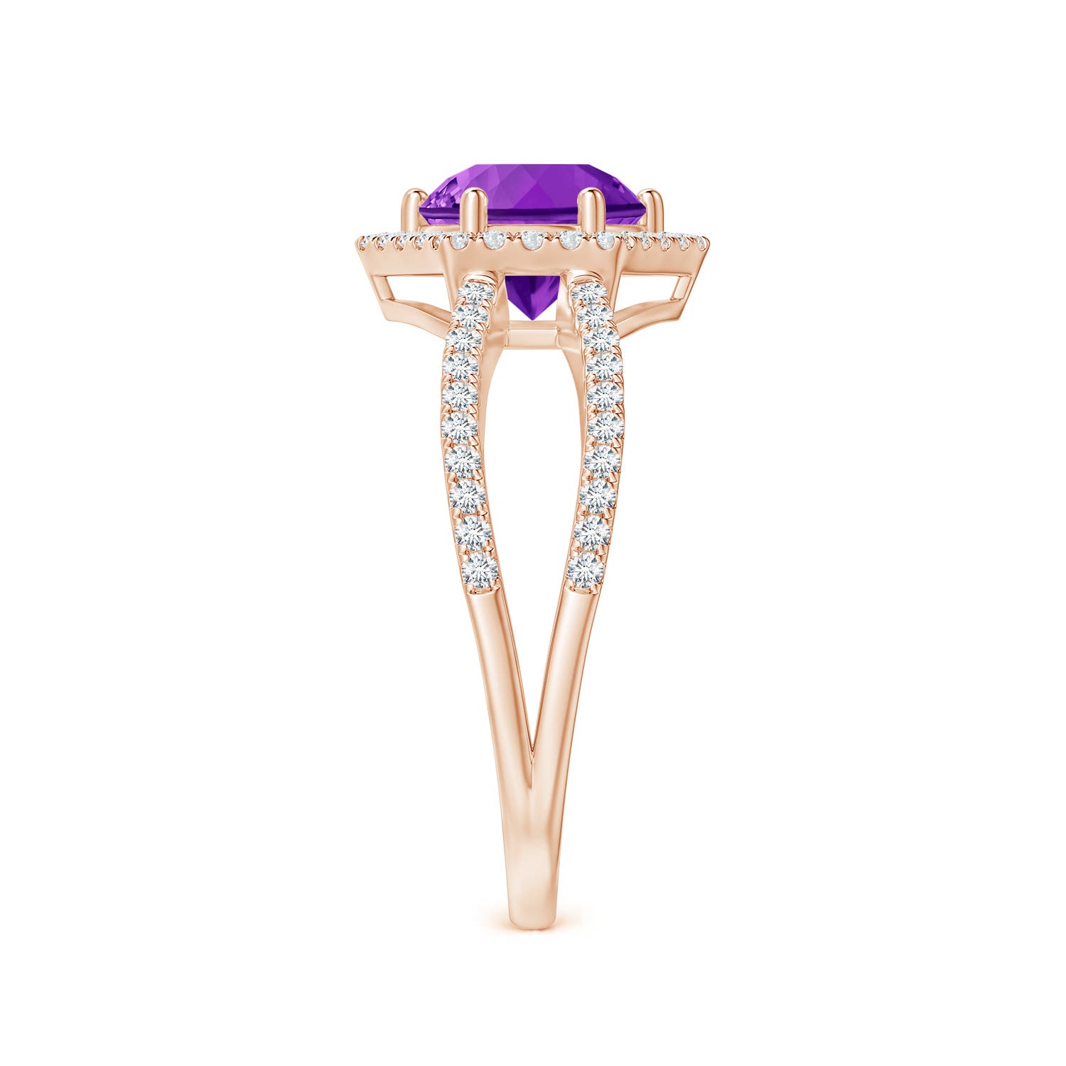 AAAA - Amethyst / 1.34 CT / 14 KT Rose Gold