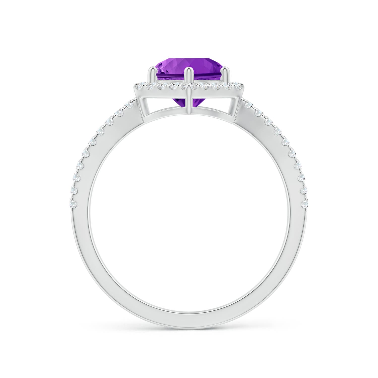 AAAA - Amethyst / 1.34 CT / 14 KT White Gold