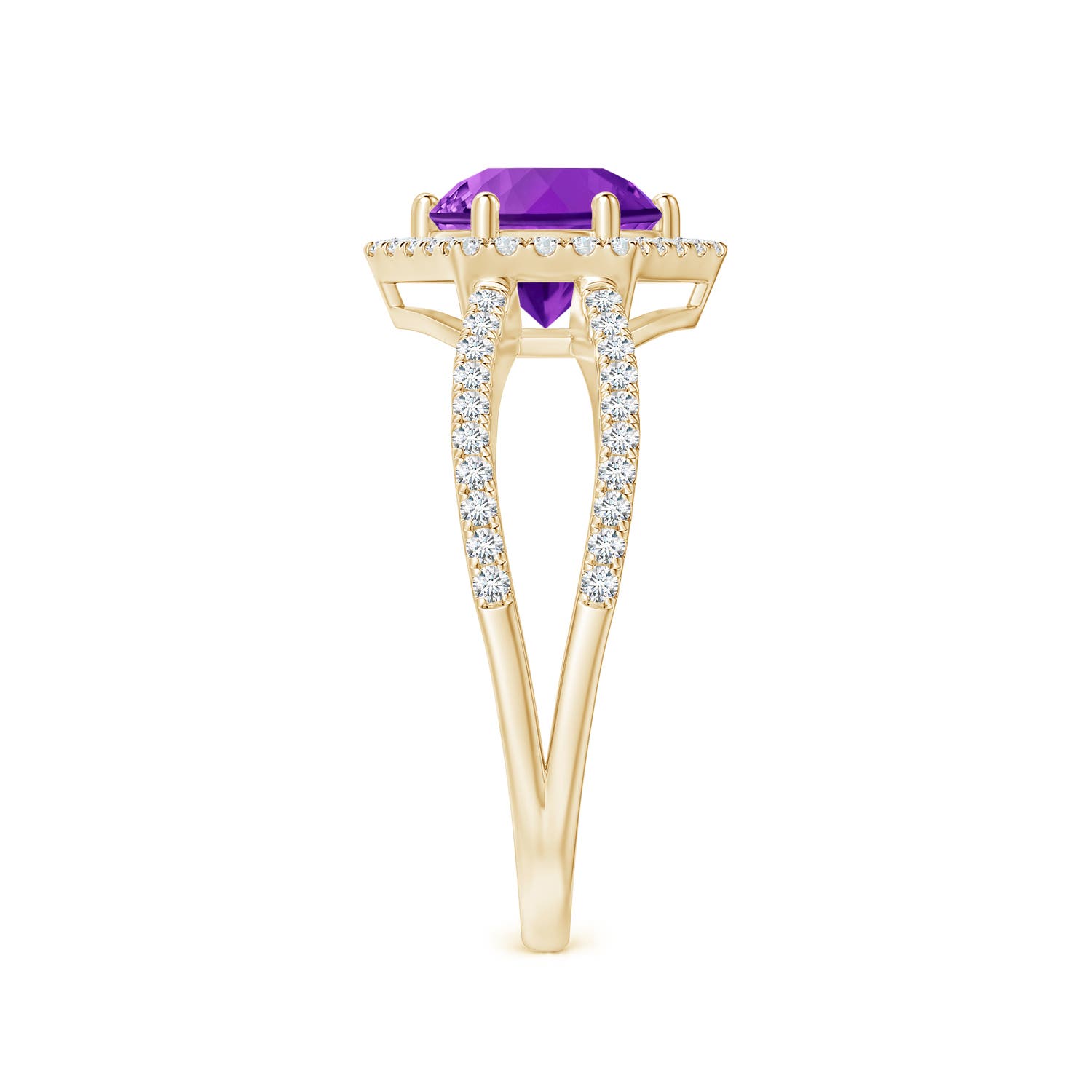 AAAA - Amethyst / 1.34 CT / 14 KT Yellow Gold