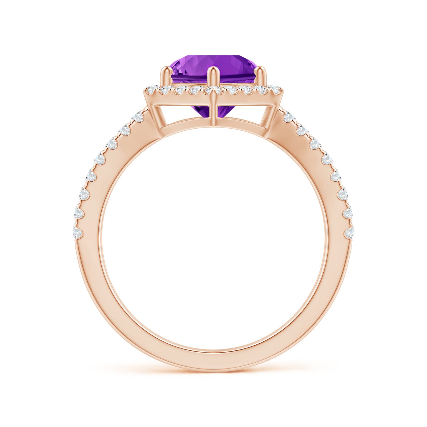 AAAA - Amethyst / 2.36 CT / 14 KT Rose Gold