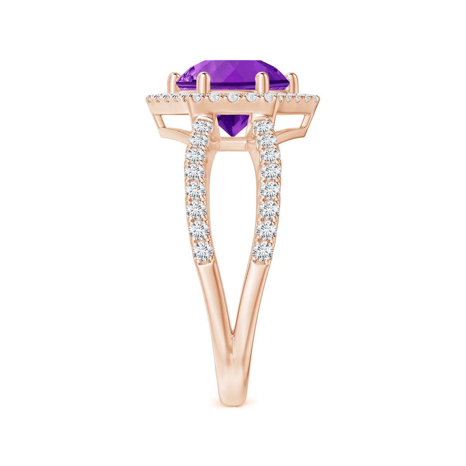 AAAA - Amethyst / 2.36 CT / 14 KT Rose Gold